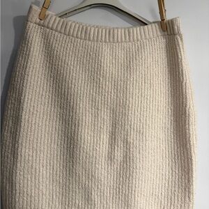 Universal Thread Cream Textured Pencil Skirt
